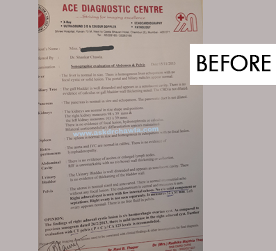 Case of Hemorrhagic cyst	